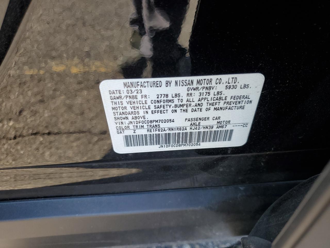 2023 Nissan Ariya Platinum + VIN: JN1DF0CD8PM702054 Lot: 87281215