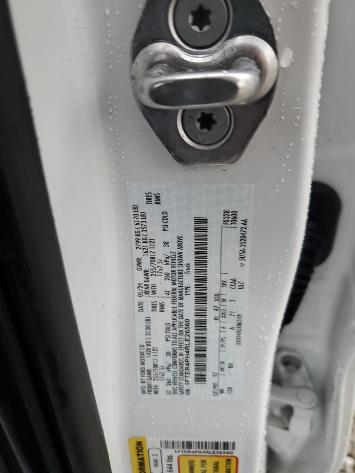 2024 Ford Ranger Xl VIN: 1FTER4PH4RLE26560 Lot: 85491895
