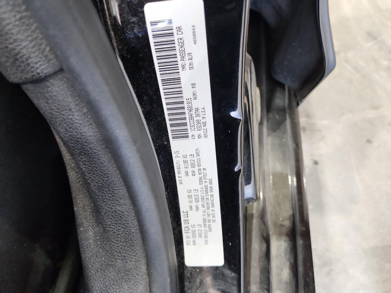 2015 Chrysler 200 S VIN: 1C3CCCBB4FN681915 Lot: 84798625