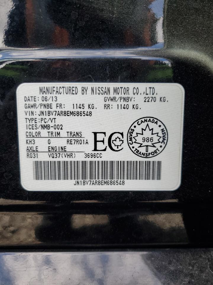 2014 Infiniti Q50 Base VIN: JN1BV7AR8EM686548 Lot: 83795155