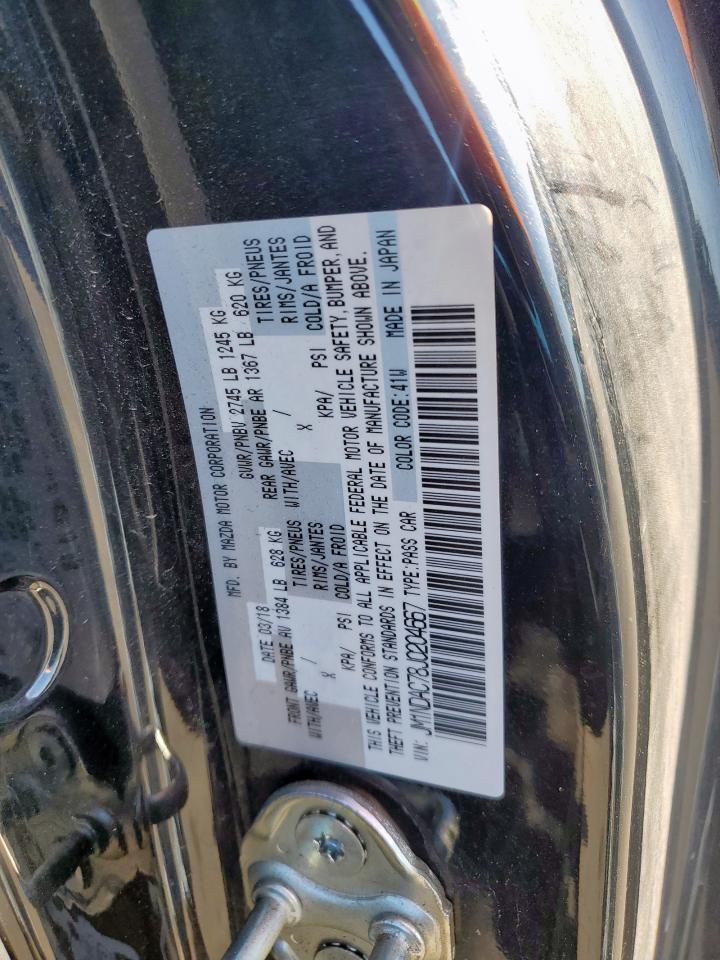 2018 Mazda Mx-5 Miata Club VIN: JM1NDAC78J0204667 Lot: 85877895