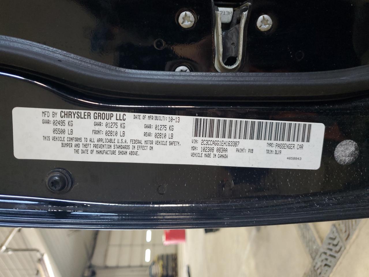 2014 Chrysler 300 S VIN: 2C3CCAGG1EH163387 Lot: 86777435