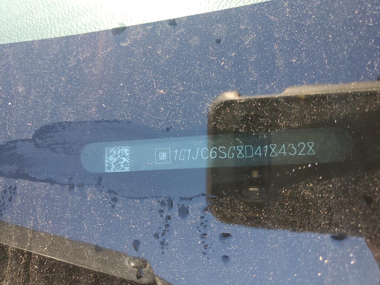 2013 Chevrolet Sonic Lt VIN: 1G1JC6SG8D4184328 Lot: 86672925