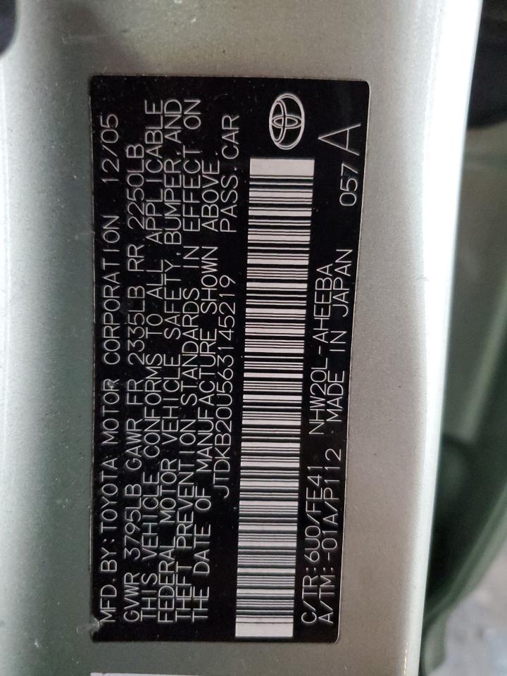 2006 Toyota Prius VIN: JTDKB20U563145219 Lot: 81976645