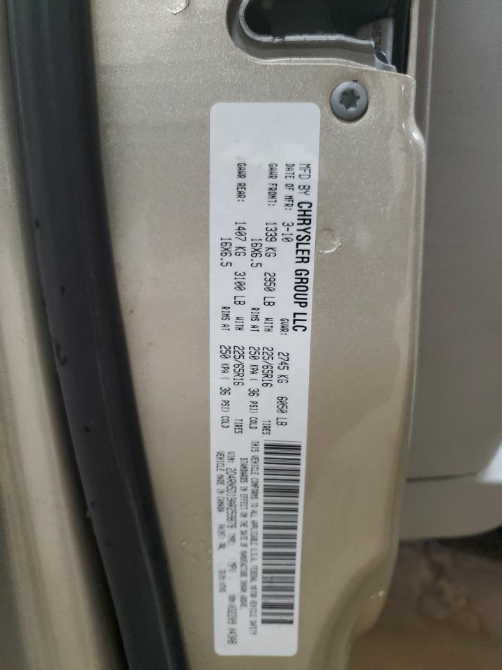 2010 Dodge Grand Caravan Sxt VIN: 2D4RN5D19AR259878 Lot: 89566845