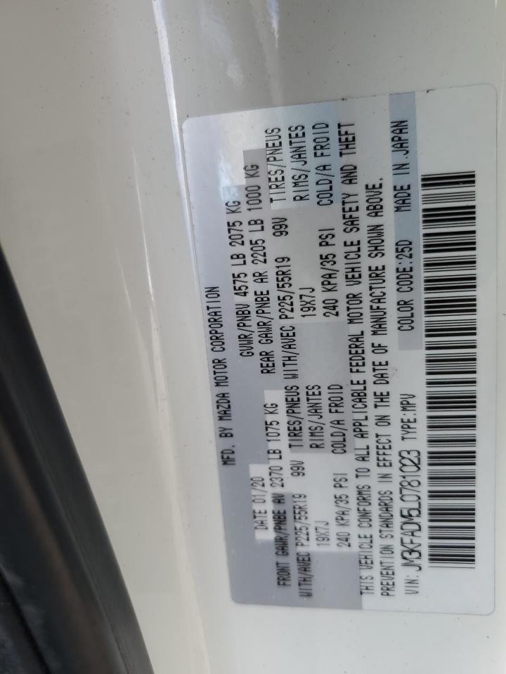 2020 Mazda Cx-5 Grand Touring VIN: JM3KFADM5L0781023 Lot: 81969365