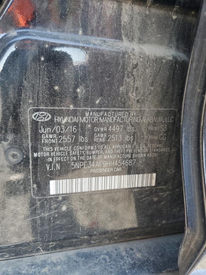 2017 Hyundai Sonata Sport VIN: 5NPE34AF9HH454687 Lot: 87100175