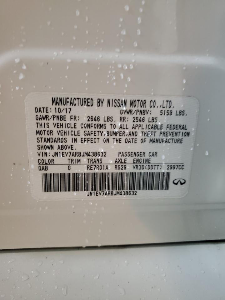 2018 Infiniti Q50 Luxe VIN: JN1EV7AR8JM438632 Lot: 90569615