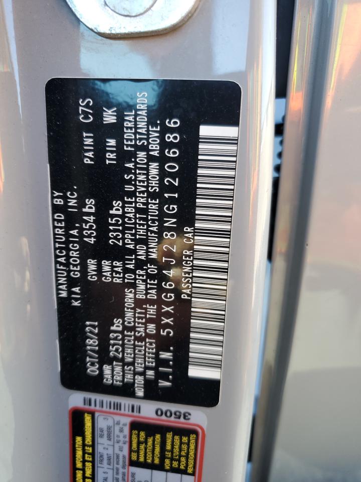 2022 Kia K5 Gt Line VIN: 5XXG64J28NG120686 Lot: 82228355