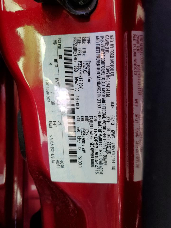 2013 Ford C-Max Sel VIN: 1FADP5BU5DL542716 Lot: 84024625