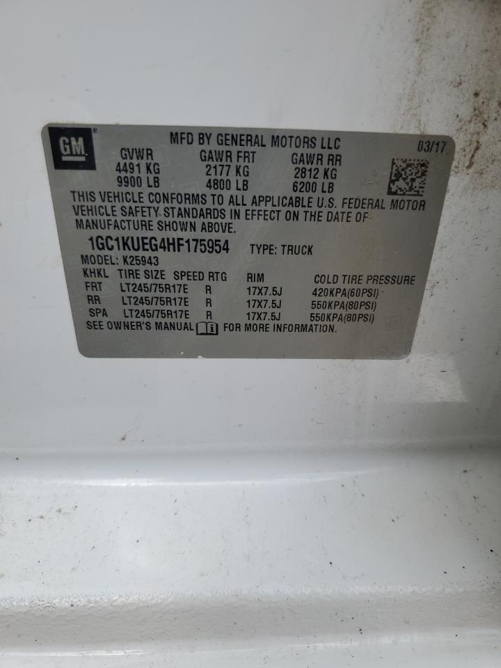 2017 Chevrolet Silverado K2500 Heavy Duty VIN: 1GC1KUEG4HF175954 Lot: 85666645