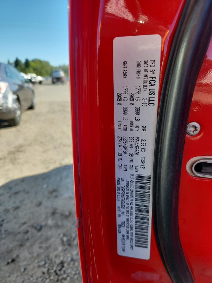 2015 Ram 1500 Laramie VIN: 1C6RR7VM1FS631829 Lot: 85747575