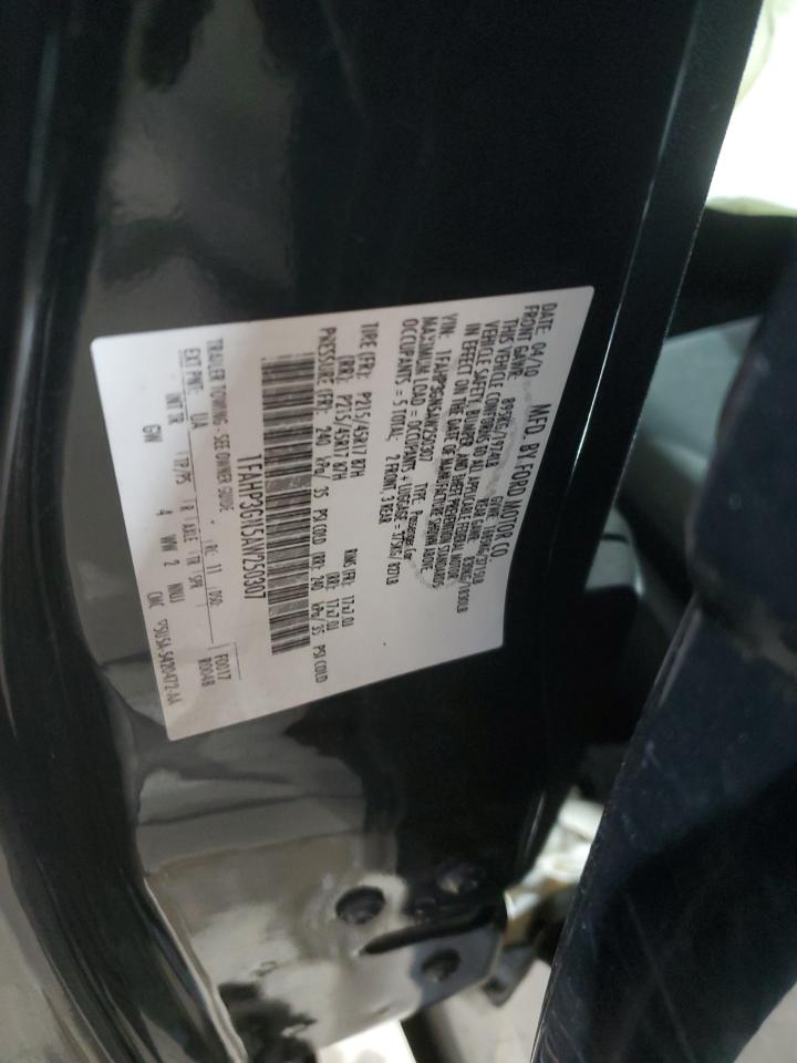 2010 Ford Focus Ses VIN: 1FAHP3GN5AW250307 Lot: 85112355