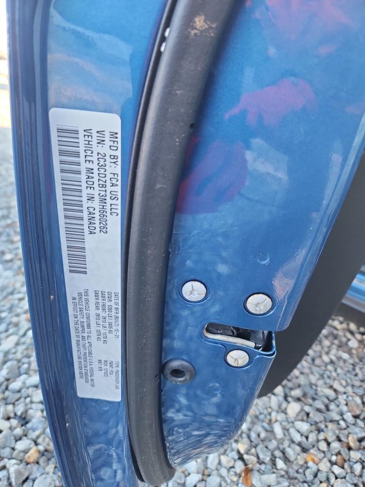 2021 Dodge Challenger R/T VIN: 2C3CDZBT3MH660262 Lot: 82568745