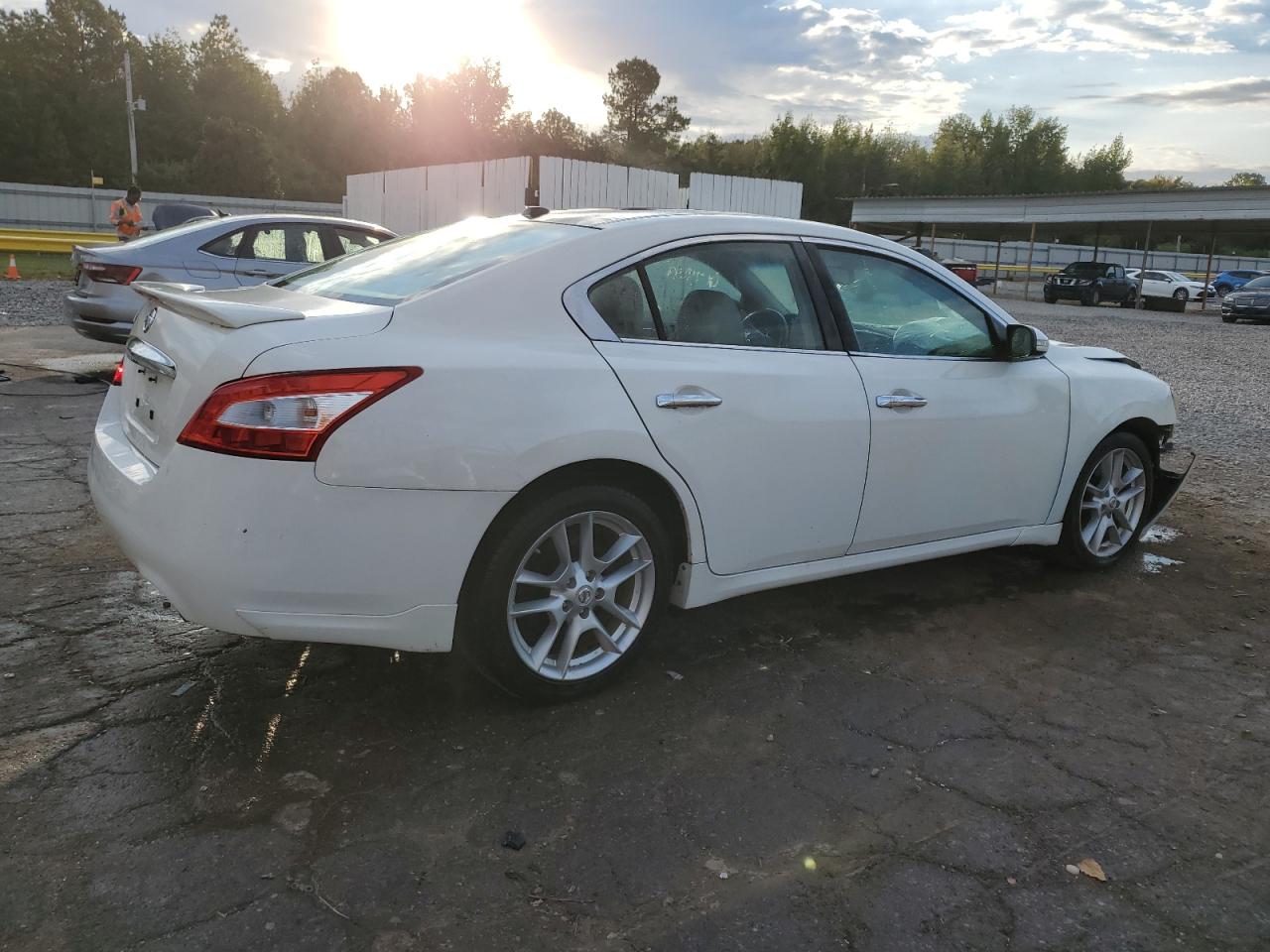 2011 Nissan Maxima S white sedan gas 1N4AA5AP7BC841296 photo #4