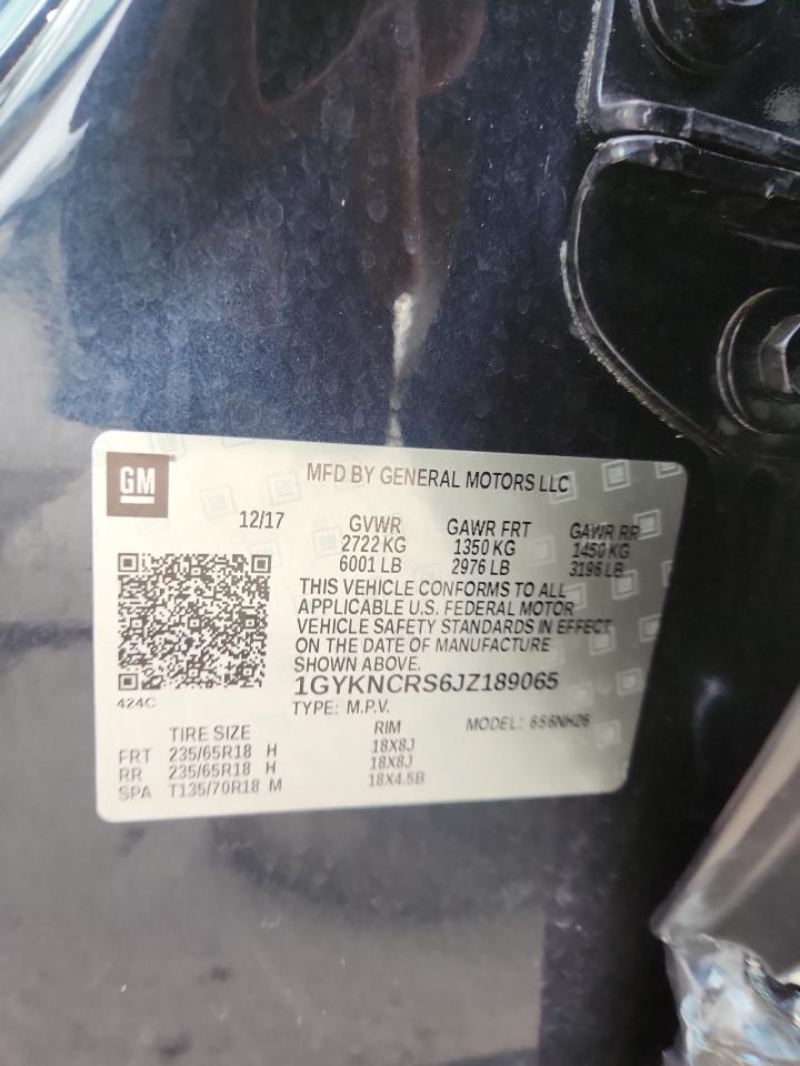 2018 Cadillac Xt5 Luxury VIN: 1GYKNCRS6JZ189065 Lot: 82742495