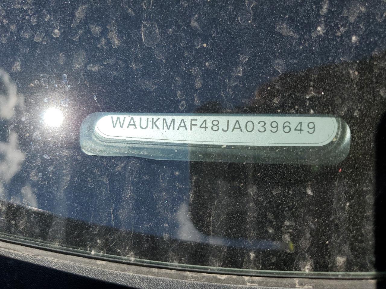 2018 Audi A4 Premium VIN: WAUKMAF48JA039649 Lot: 85852415