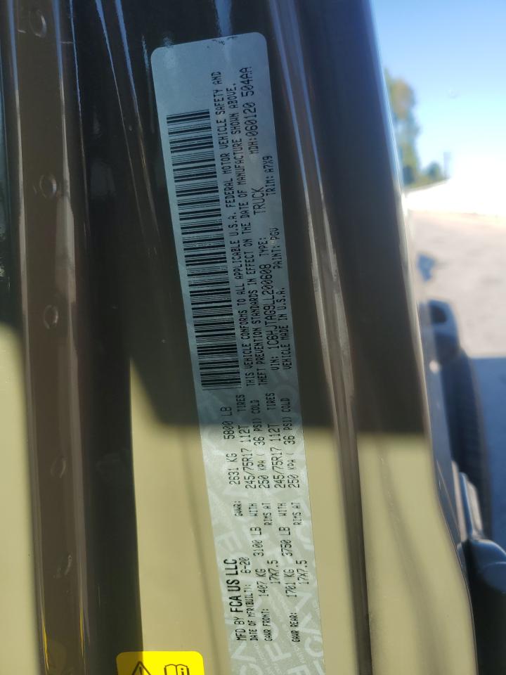 2020 Jeep Gladiator Sport VIN: 1C6HJTAG9LL200608 Lot: 82477855