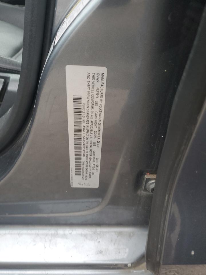 2011 Volkswagen Jetta Tdi VIN: 3VWLL7AJ5BM112598 Lot: 85572785