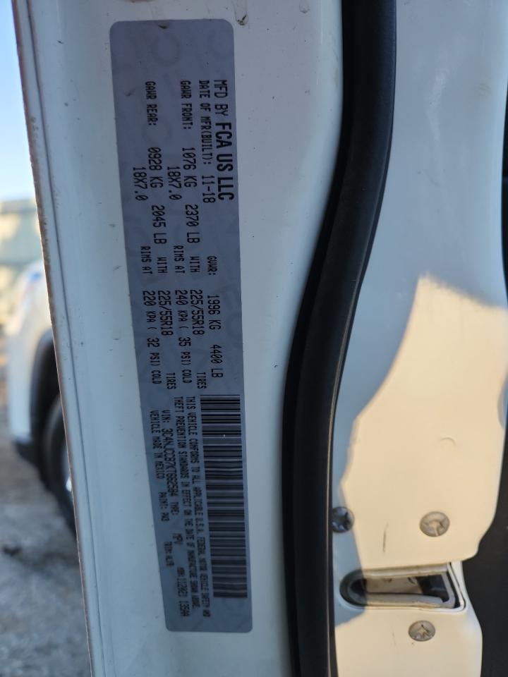 2019 Jeep Compass Limited VIN: 3C4NJCCB7KT662584 Lot: 90886835