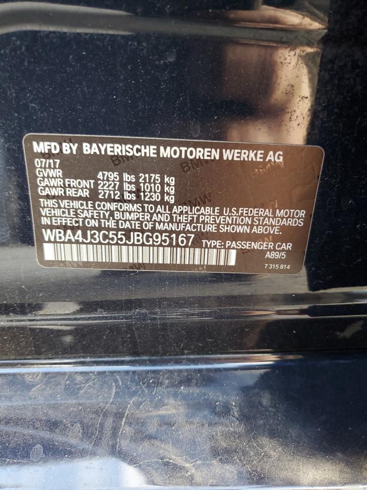 2018 BMW 430Xi Gran Coupe VIN: WBA4J3C55JBG95167 Lot: 81998195