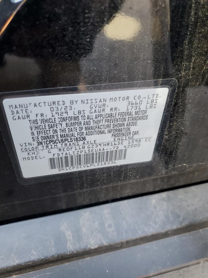 2023 Nissan Kicks Sv VIN: 3N1CP5CV6PL518336 Lot: 84901165