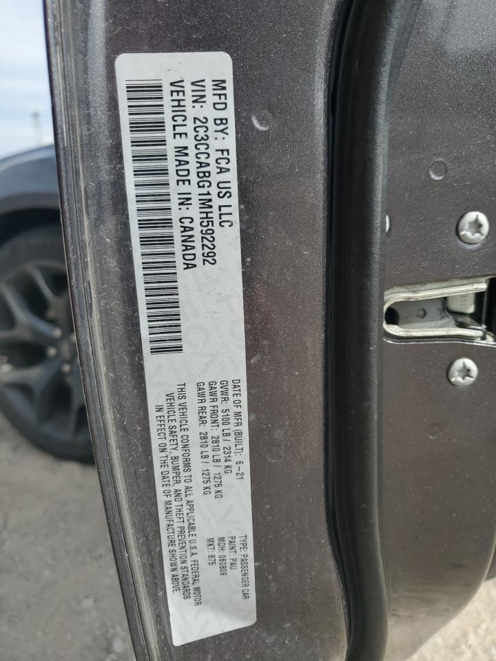 2021 Chrysler 300 S VIN: 2C3CCABG1MH592292 Lot: 89848895