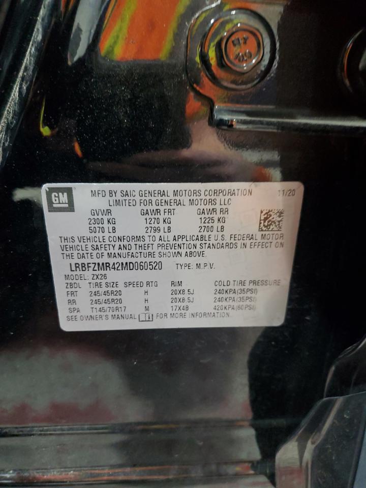 2021 Buick Envision Preferred VIN: LRBFZMR42MD060520 Lot: 82513625