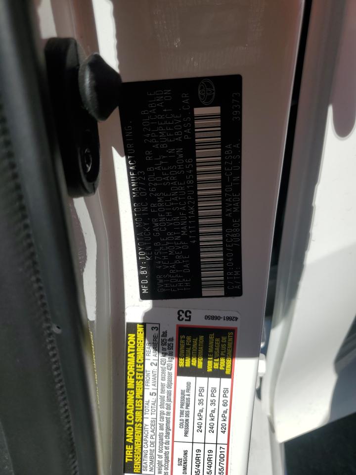 2023 Toyota Camry Se Night Shade VIN: 4T1T11AK2PU185456 Lot: 81977965