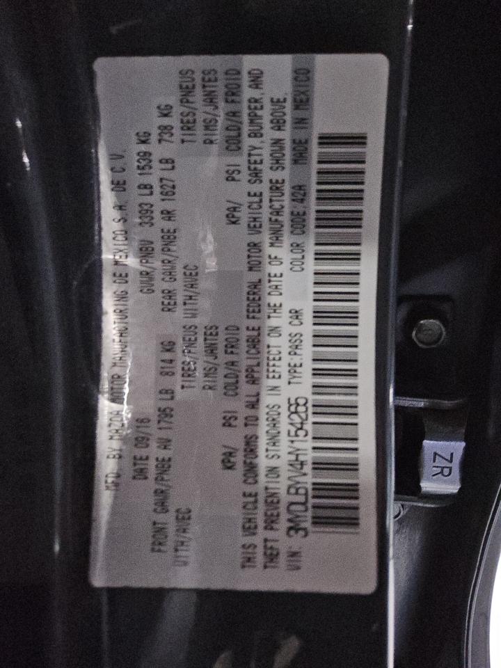 2017 Toyota Yaris Ia VIN: 3MYDLBYV4HY154265 Lot: 81528645
