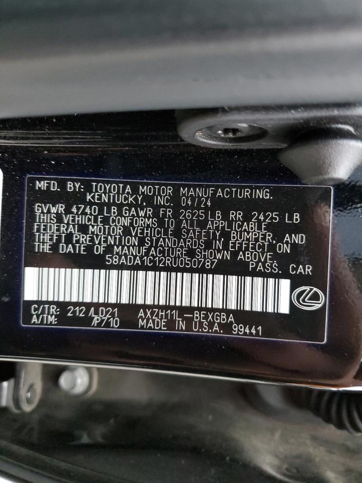 2024 Lexus Es 300H Base VIN: 58ADA1C12RU050787 Lot: 85194485