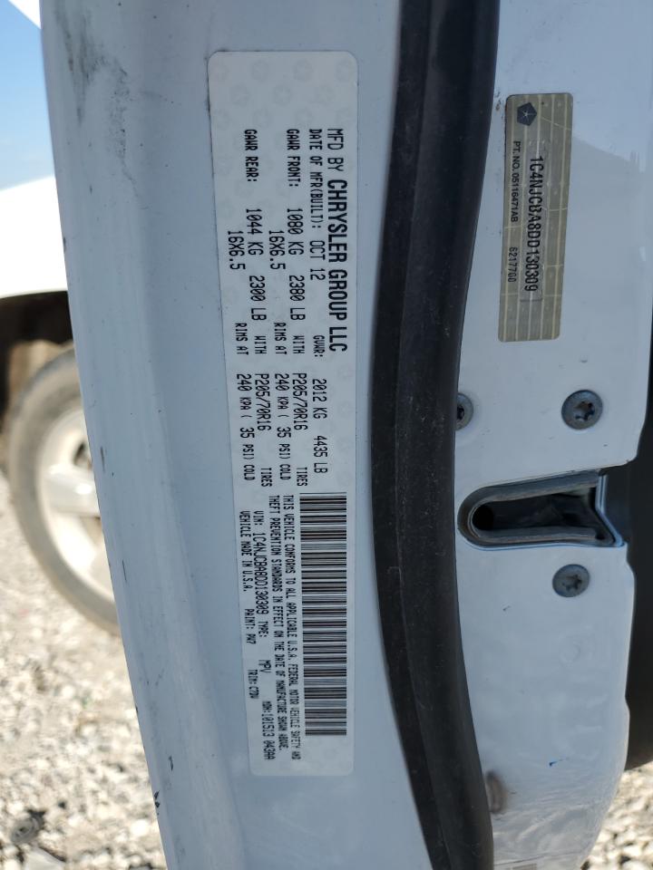 2013 Jeep Compass VIN: 1C4NJCBA8DD130309 Lot: 82187025