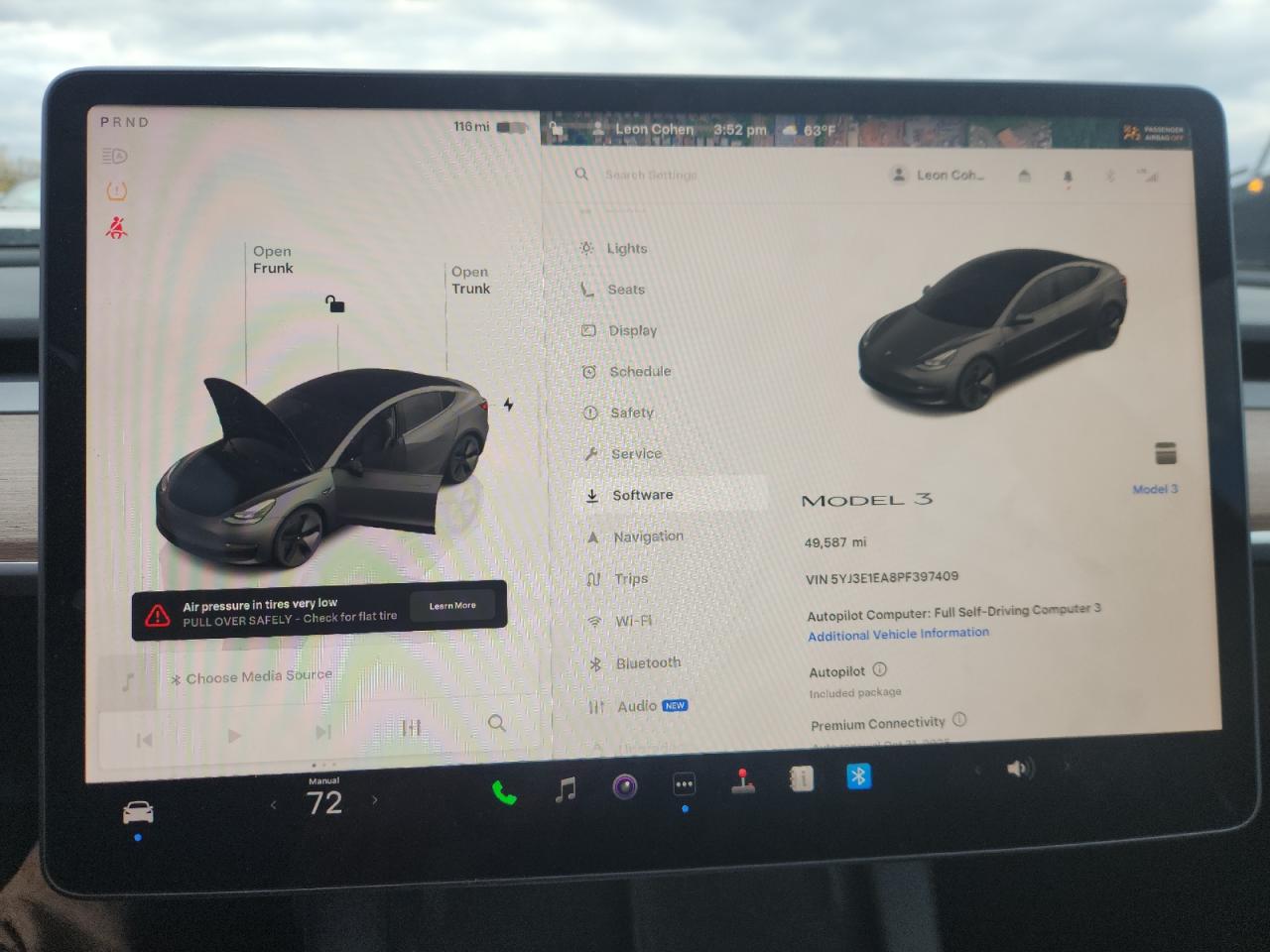 2023 Tesla Model 3 VIN: 5YJ3E1EA8PF397409 Lot: 89634535