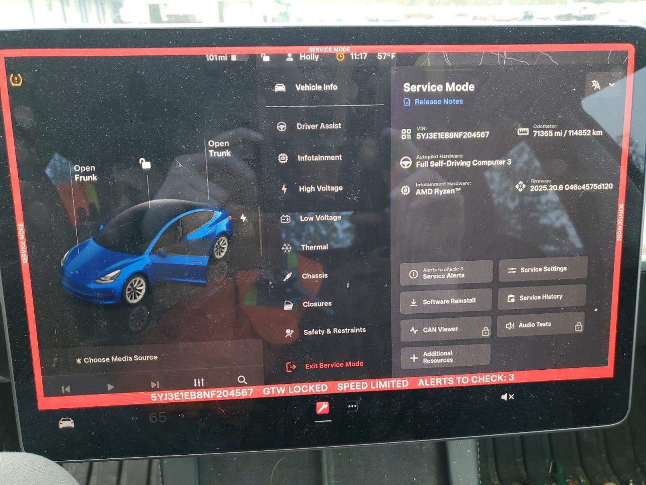 2022 Tesla Model 3 VIN: 5YJ3E1EB8NF204567 Lot: 86185595