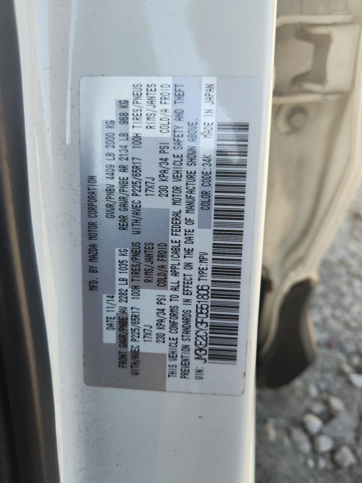 2015 Mazda Cx-5 Touring VIN: JM3KE2CY3F0551806 Lot: 87128055