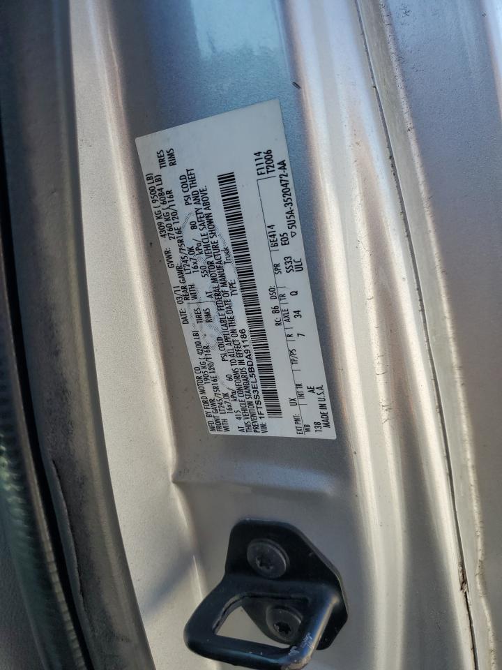 2011 Ford Econoline E350 Super Duty Van VIN: 1FTSS3EL5BDA91186 Lot: 85341585