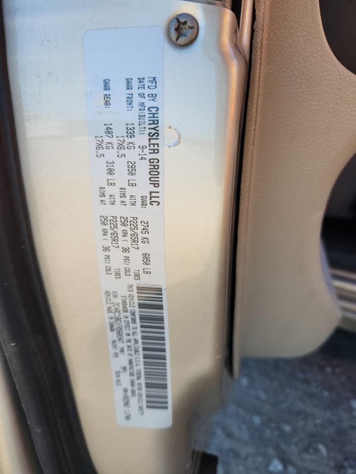 2015 Chrysler Town & Country Touring VIN: 2C4RC1BG1FR560347 Lot: 85878675