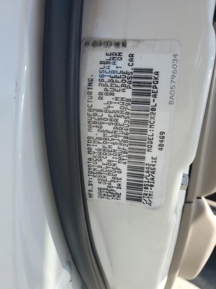 2004 Toyota Avalon Xl VIN: 4T1BF28B64U350798 Lot: 87474645
