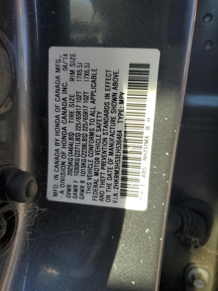 2014 Honda Cr-V Ex VIN: 2HKRM3H53EH536464 Lot: 87039015