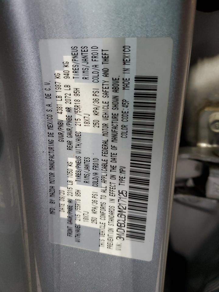 2021 Mazda Cx-30 Preferred VIN: 3MVDMBCL6MM217125 Lot: 89885975