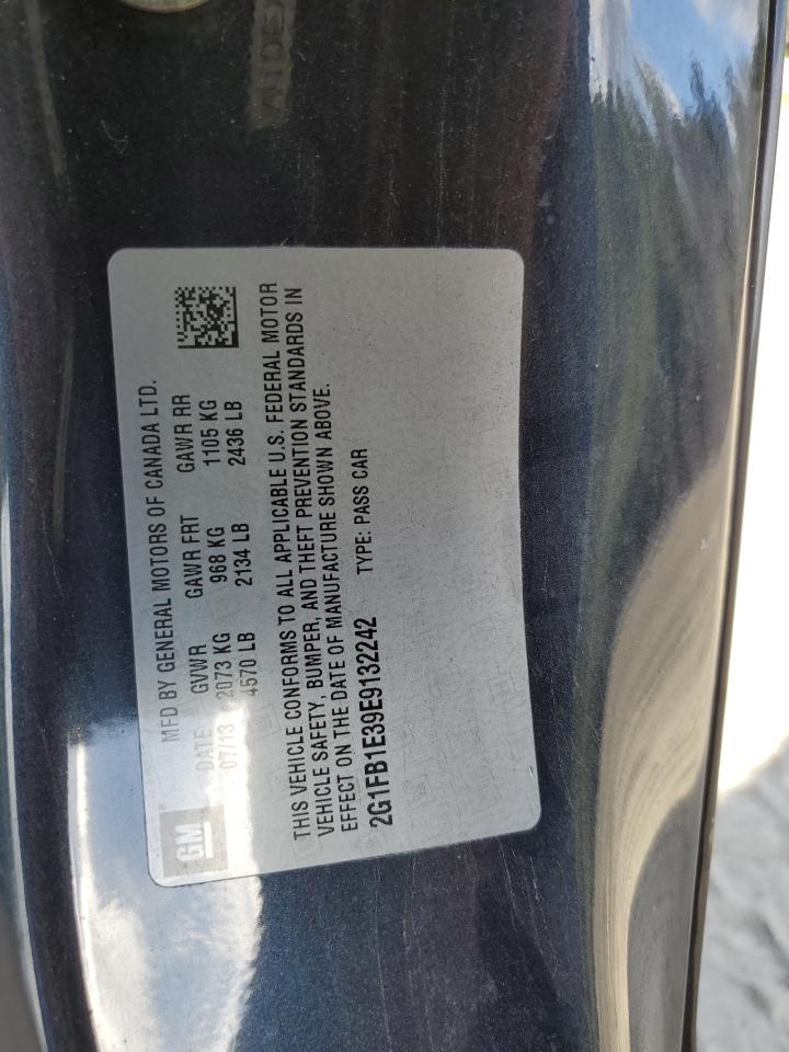 2014 Chevrolet Camaro Lt VIN: 2G1FB1E39E9132242 Lot: 81931465