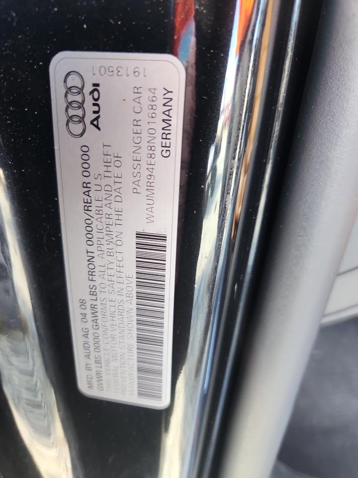 2008 Audi A8 L W12 Quattro VIN: WAUMR94E88N016864 Lot: 86054865