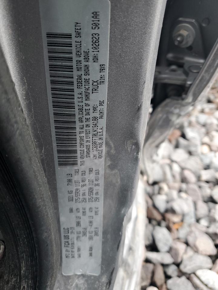 2020 Ram 1500 Big Horn/Lone Star VIN: 1C6SRFFT0LN184180 Lot: 90711575