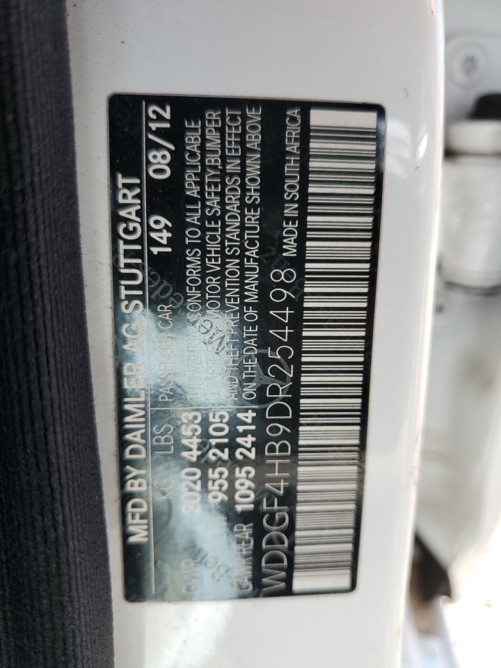 2013 Mercedes-Benz C 250 VIN: WDDGF4HB9DR254498 Lot: 82216675