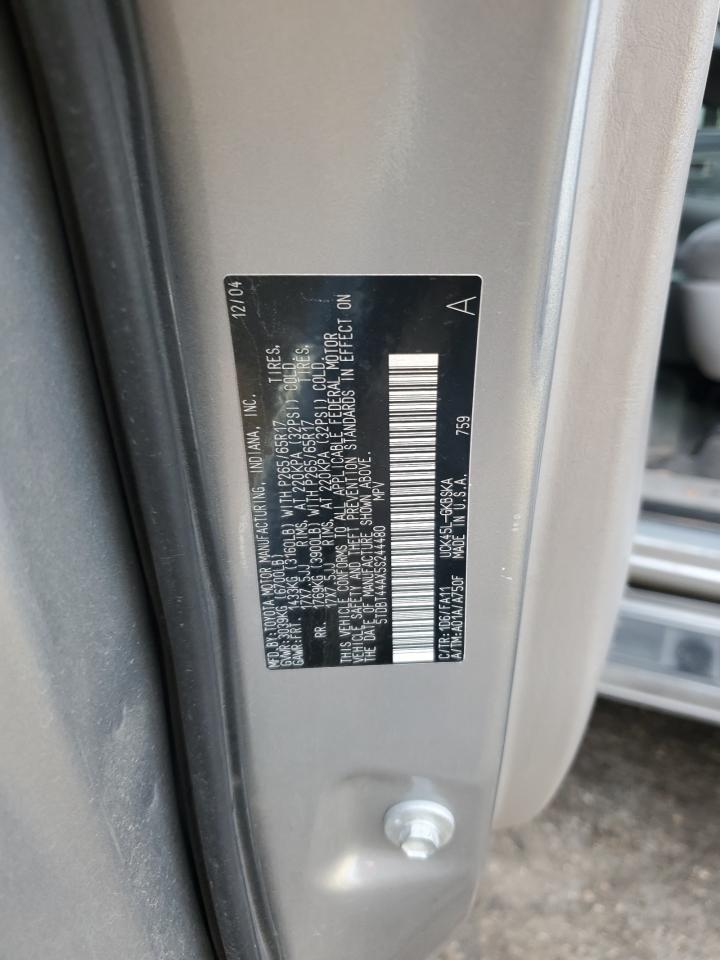 2005 Toyota Sequoia Sr5 VIN: 5TDBT44AX5S244480 Lot: 84750855