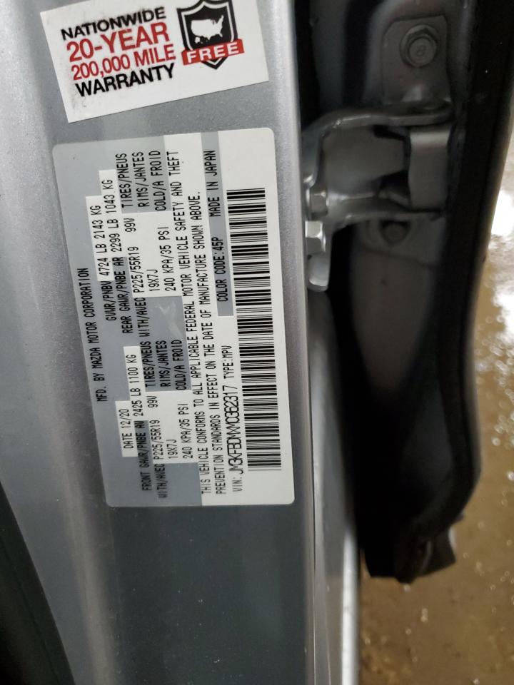 2021 Mazda Cx-5 Grand Touring VIN: JM3KFBDMXM0362317 Lot: 90048505