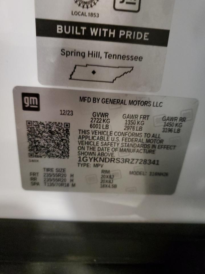 2024 Cadillac Xt5 Premium Luxury VIN: 1GYKNDRS3RZ728341 Lot: 82310495