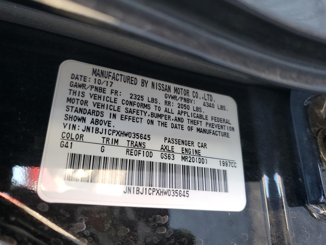 2017 Nissan Rogue Sport S VIN: JN1BJ1CPXHW035645 Lot: 85384785