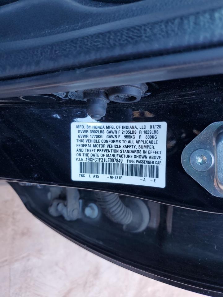 2020 Honda Civic Ex VIN: 19XFC1F31LE007849 Lot: 82606585