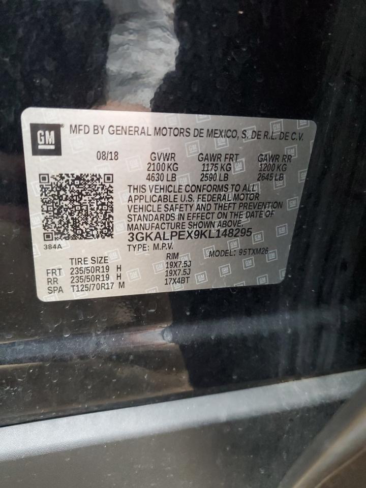 2019 GMC Terrain Slt VIN: 3GKALPEX9KL148295 Lot: 85680425